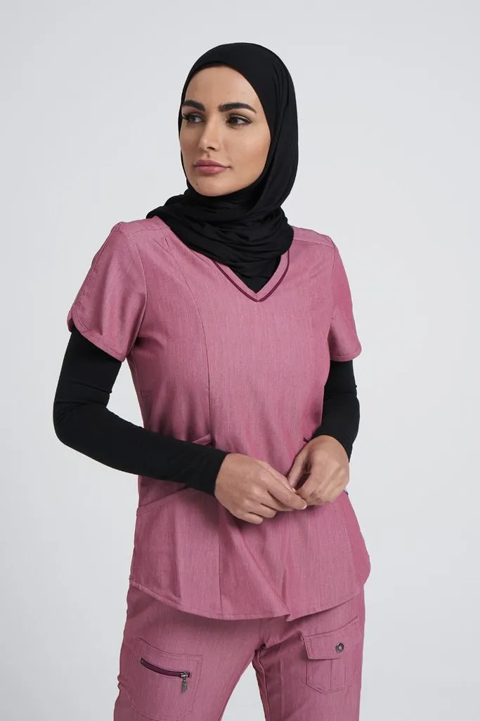 Adar Pro - Women's Modern V-Neck Scrub Set P7002-P4100