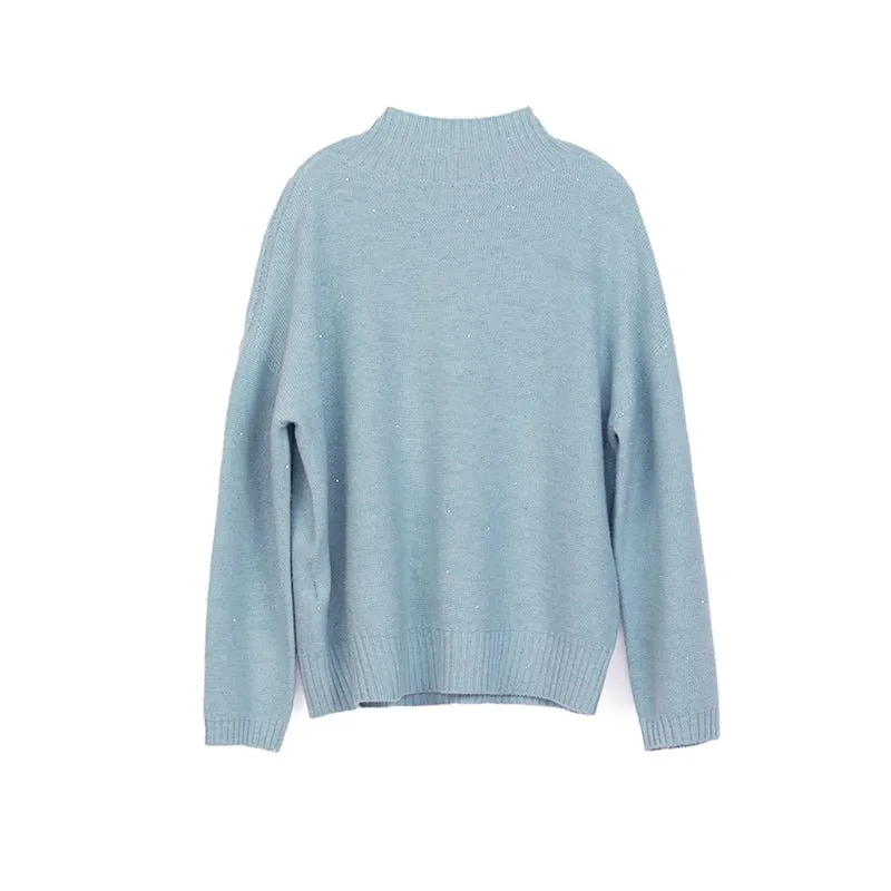 Blue Green Wool Sweater