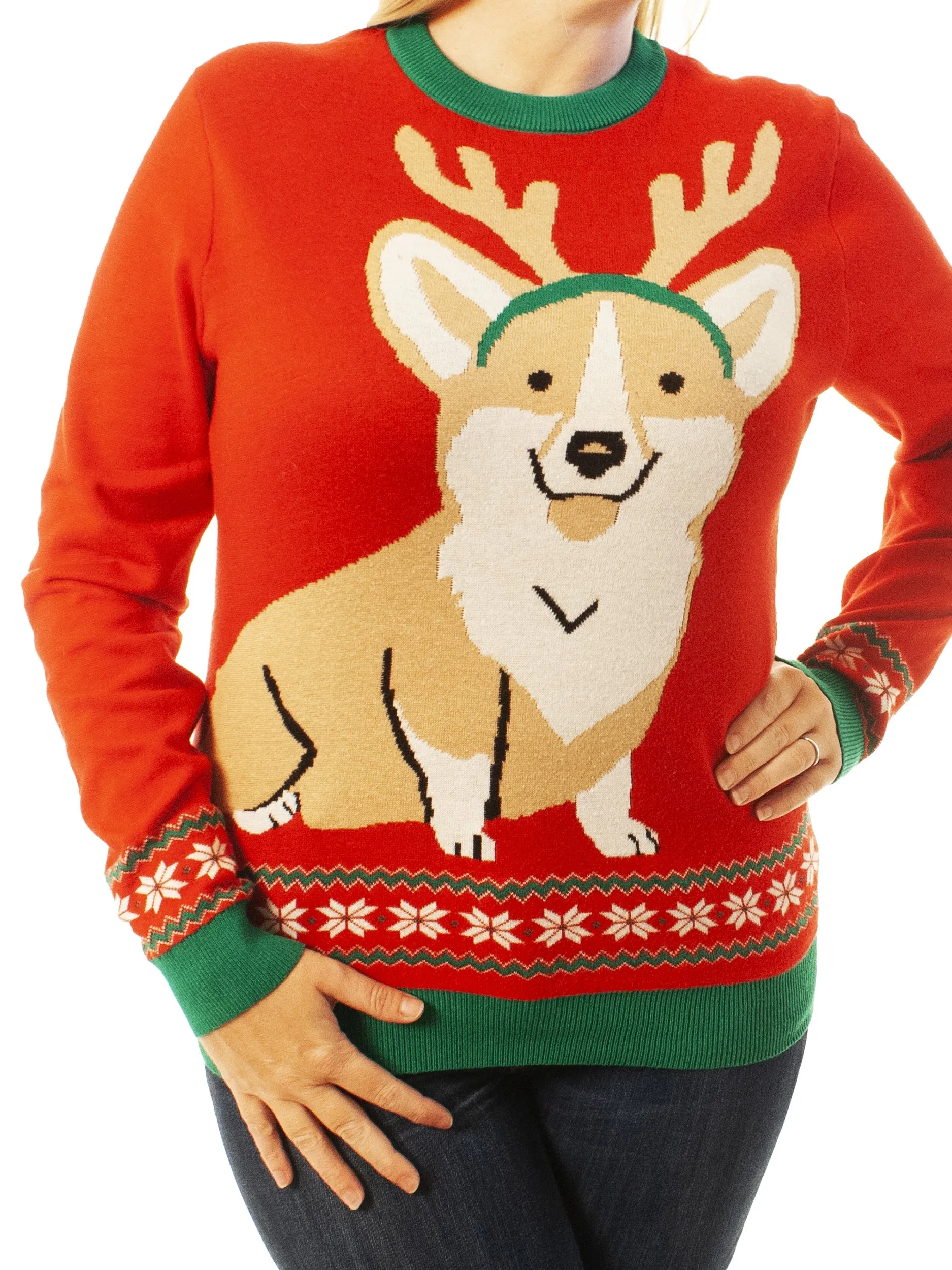 Corgi Dog Ugly Christmas Sweater - Xmas Gifts For Him Or Her