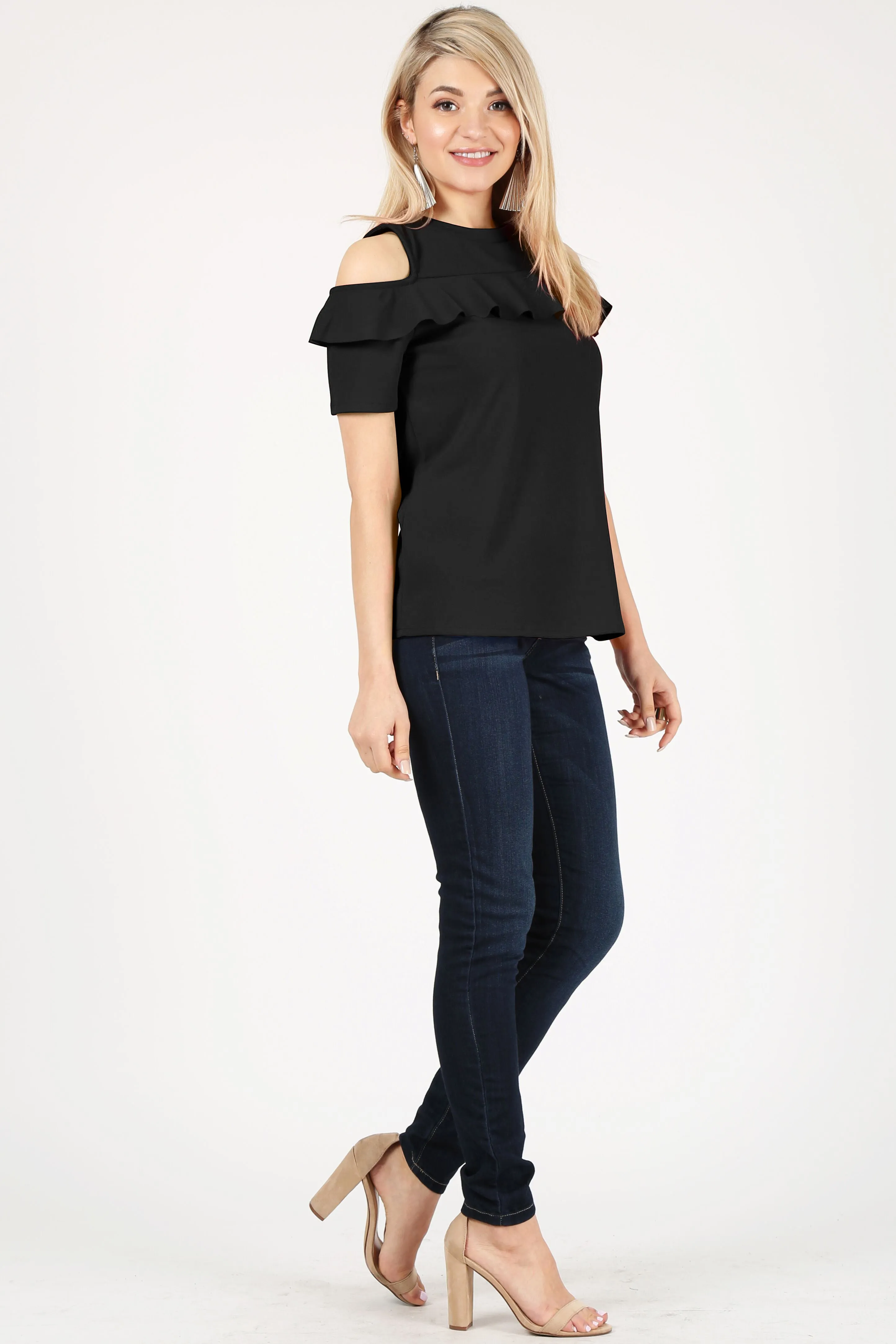 Flash the Shoulders Frill Top