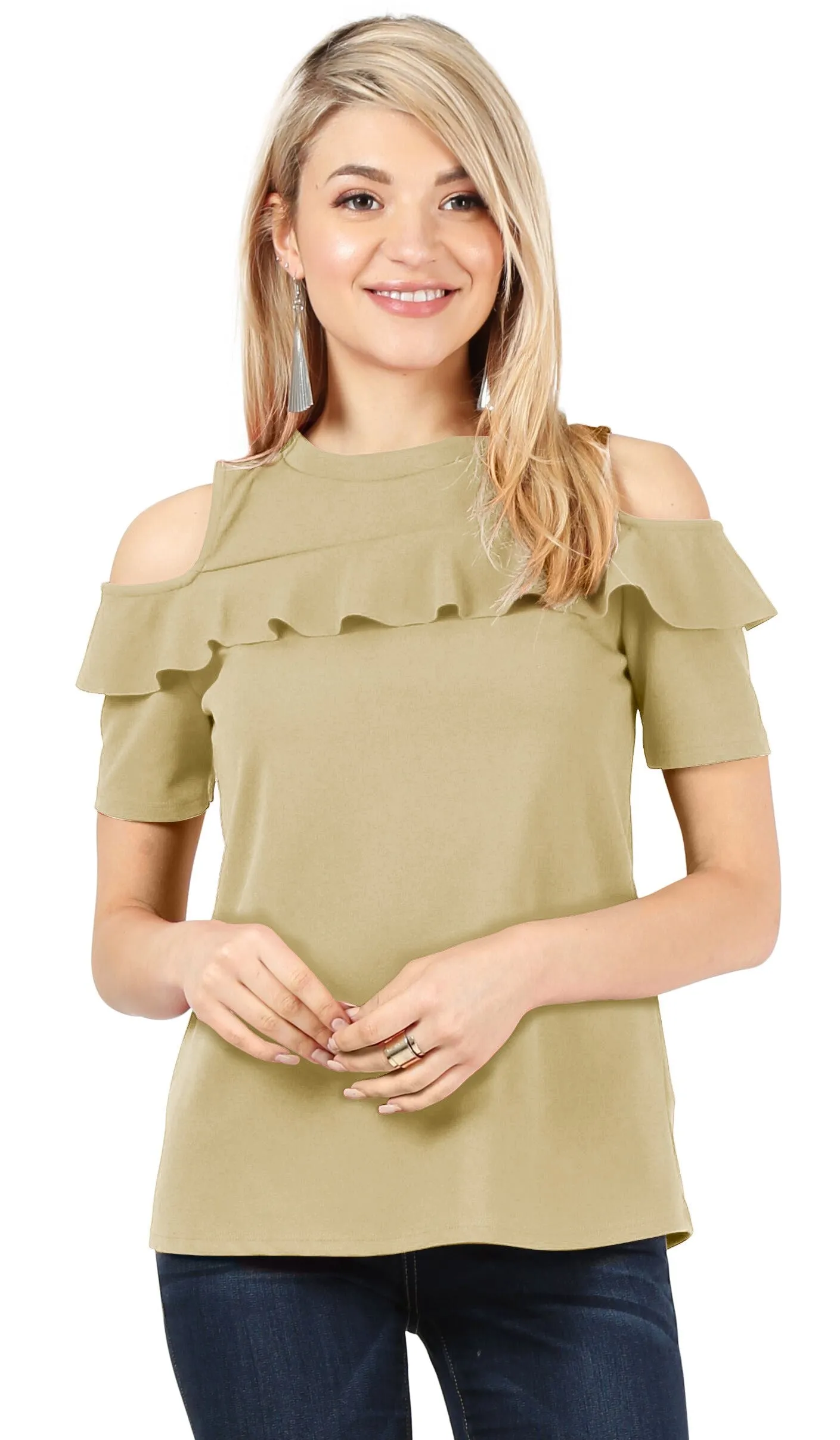 Flash the Shoulders Frill Top