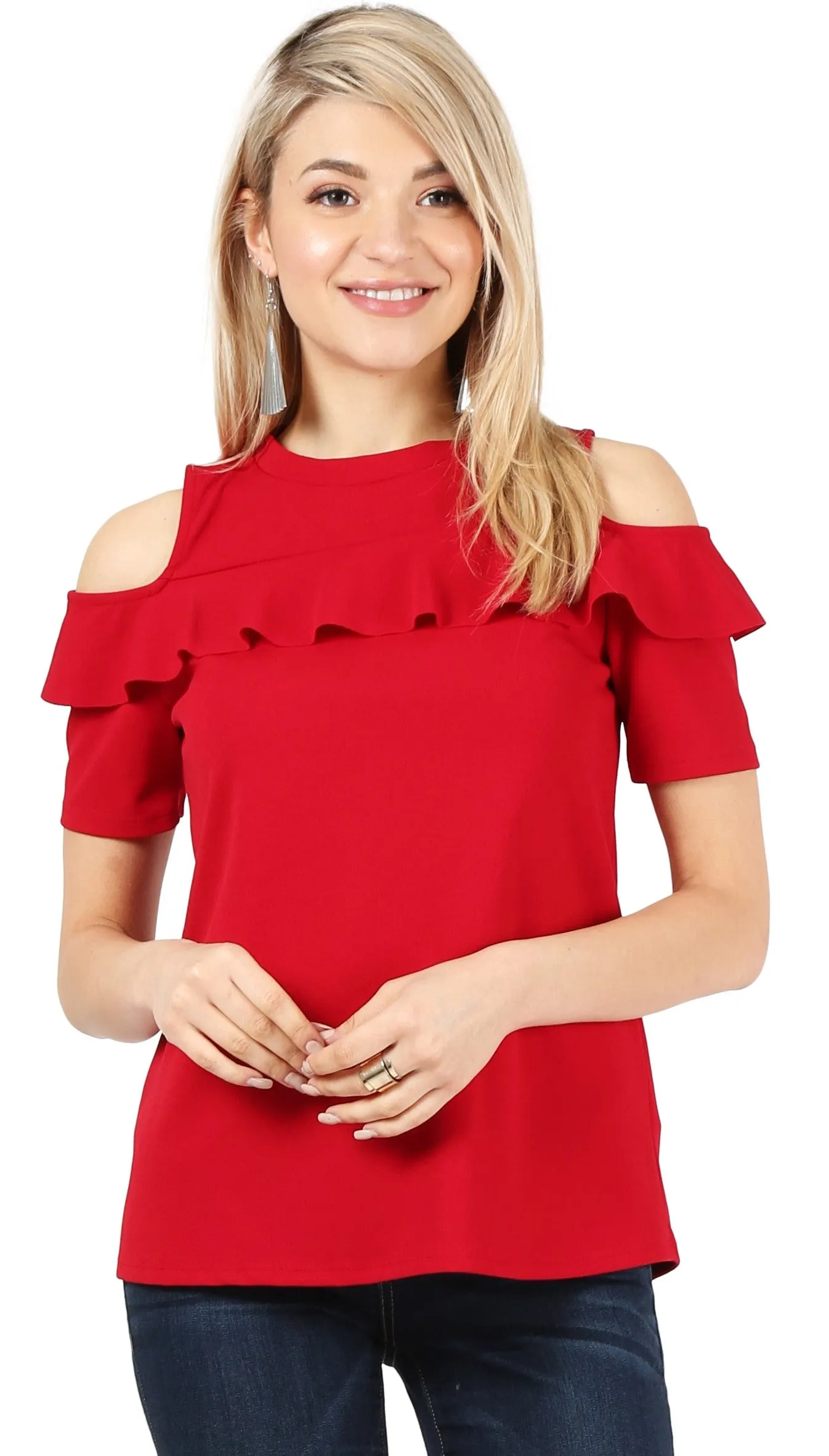 Flash the Shoulders Frill Top