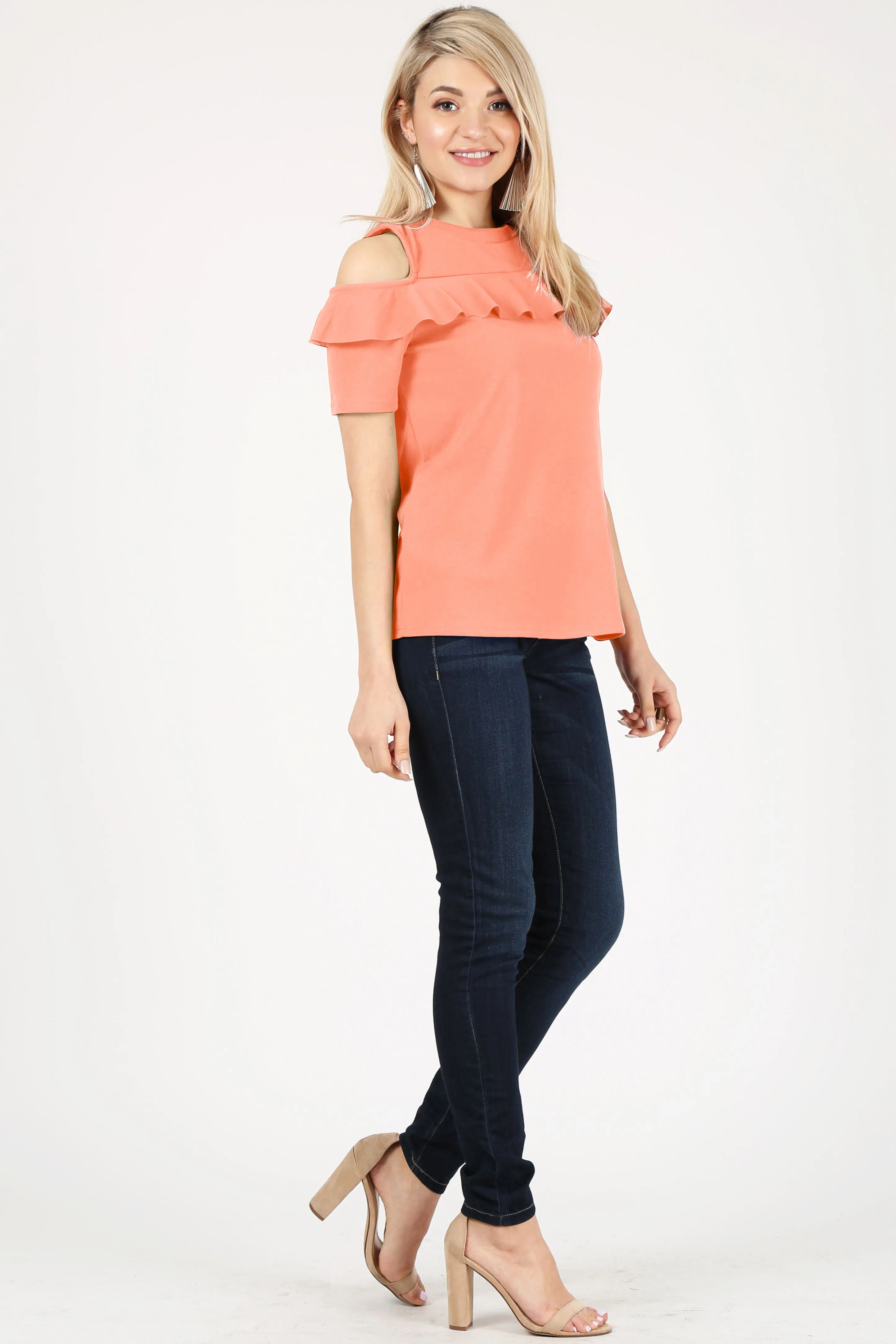 Flash the Shoulders Frill Top