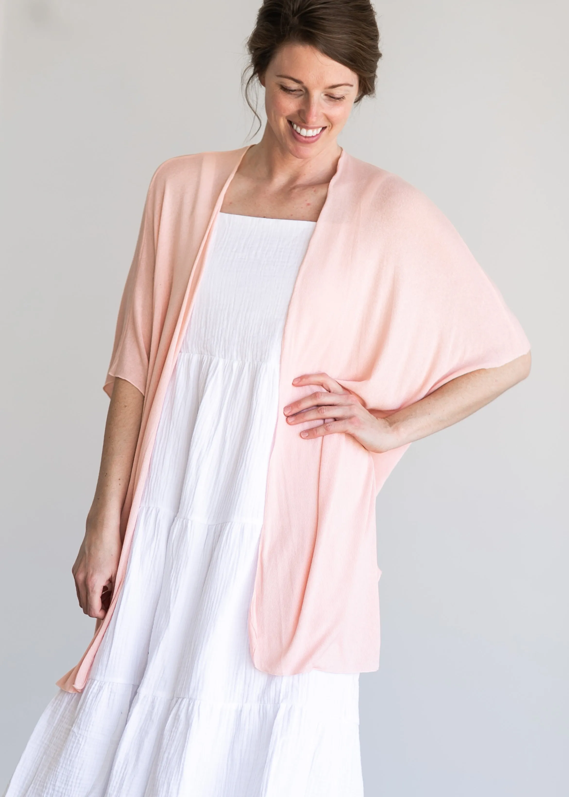 Flutter Sleeve  Open Front Cardigan - FINAL SALE