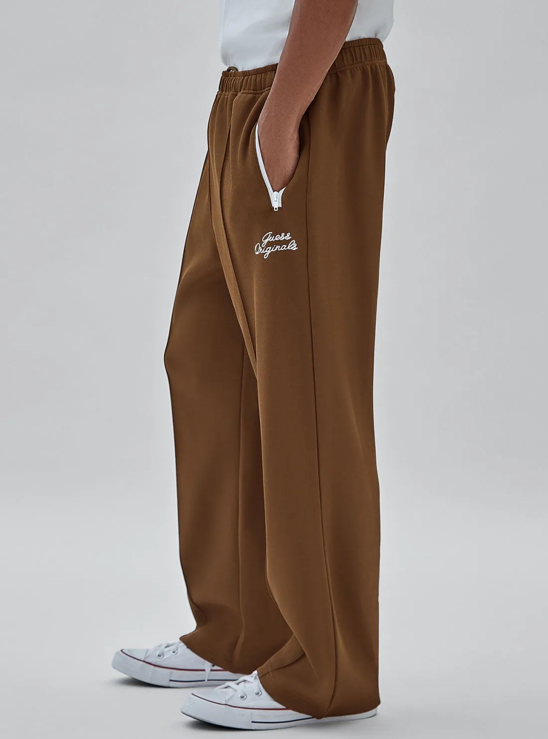 Guess Originals Eco Brown Tricot Track Pants