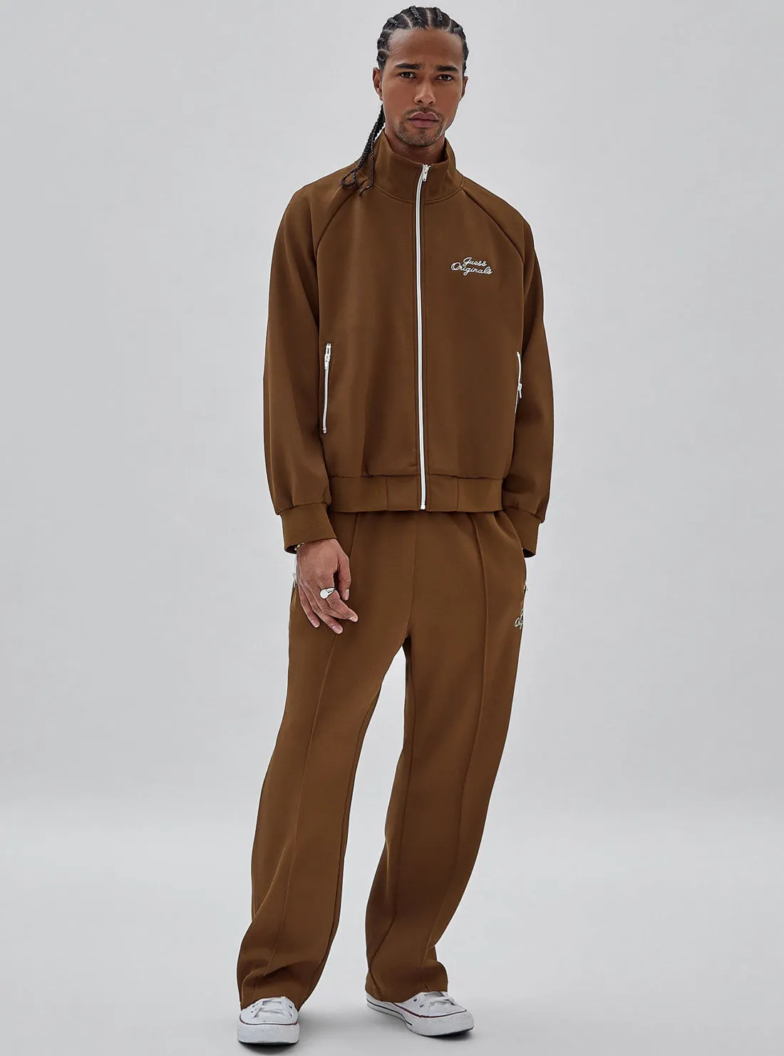 Guess Originals Eco Brown Tricot Track Pants