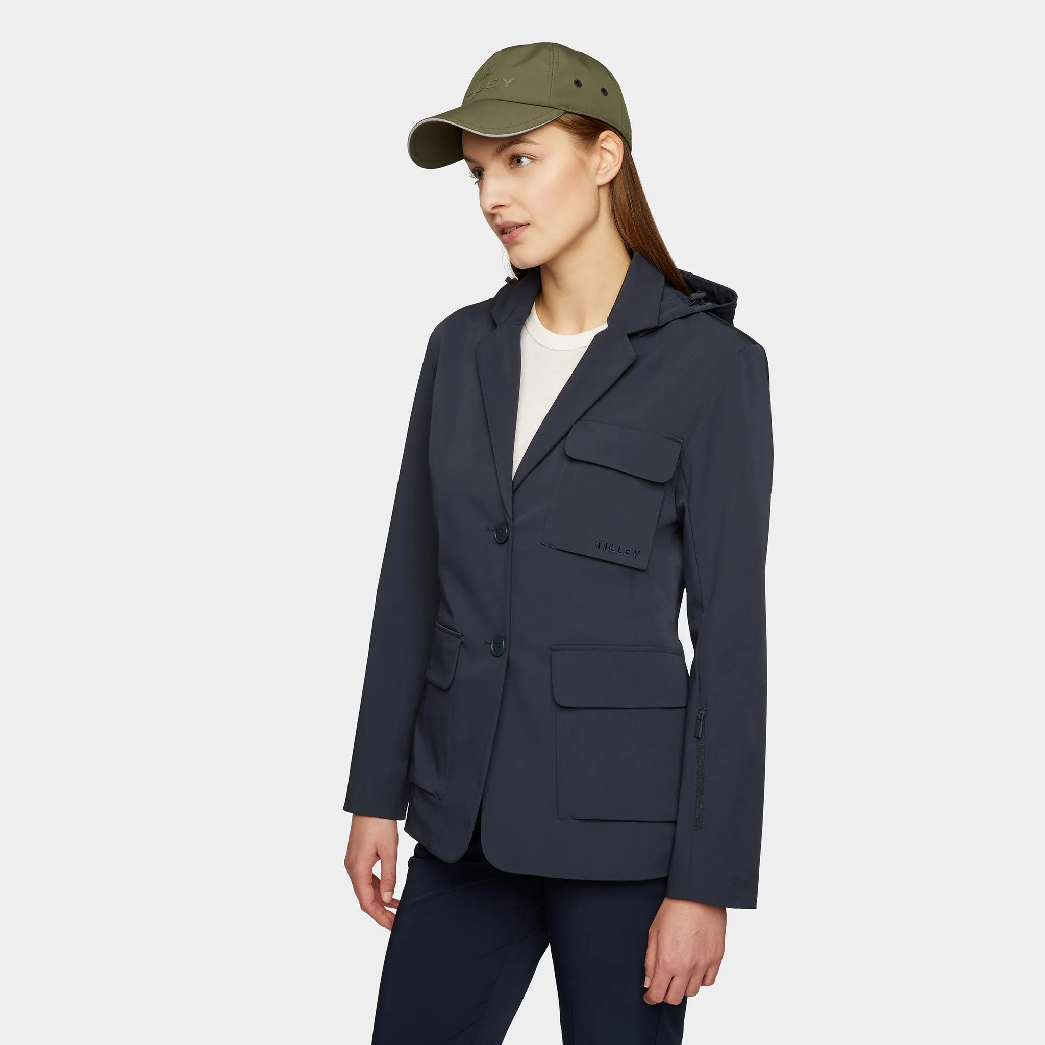 Hooded Tech Blazer