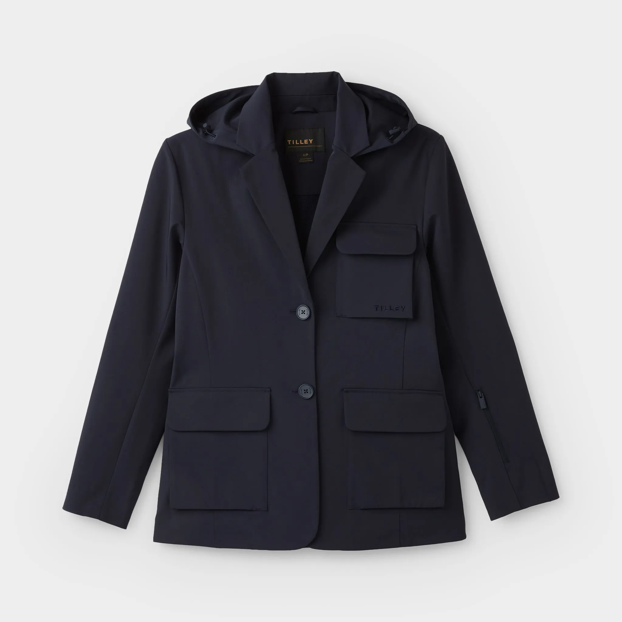 Hooded Tech Blazer