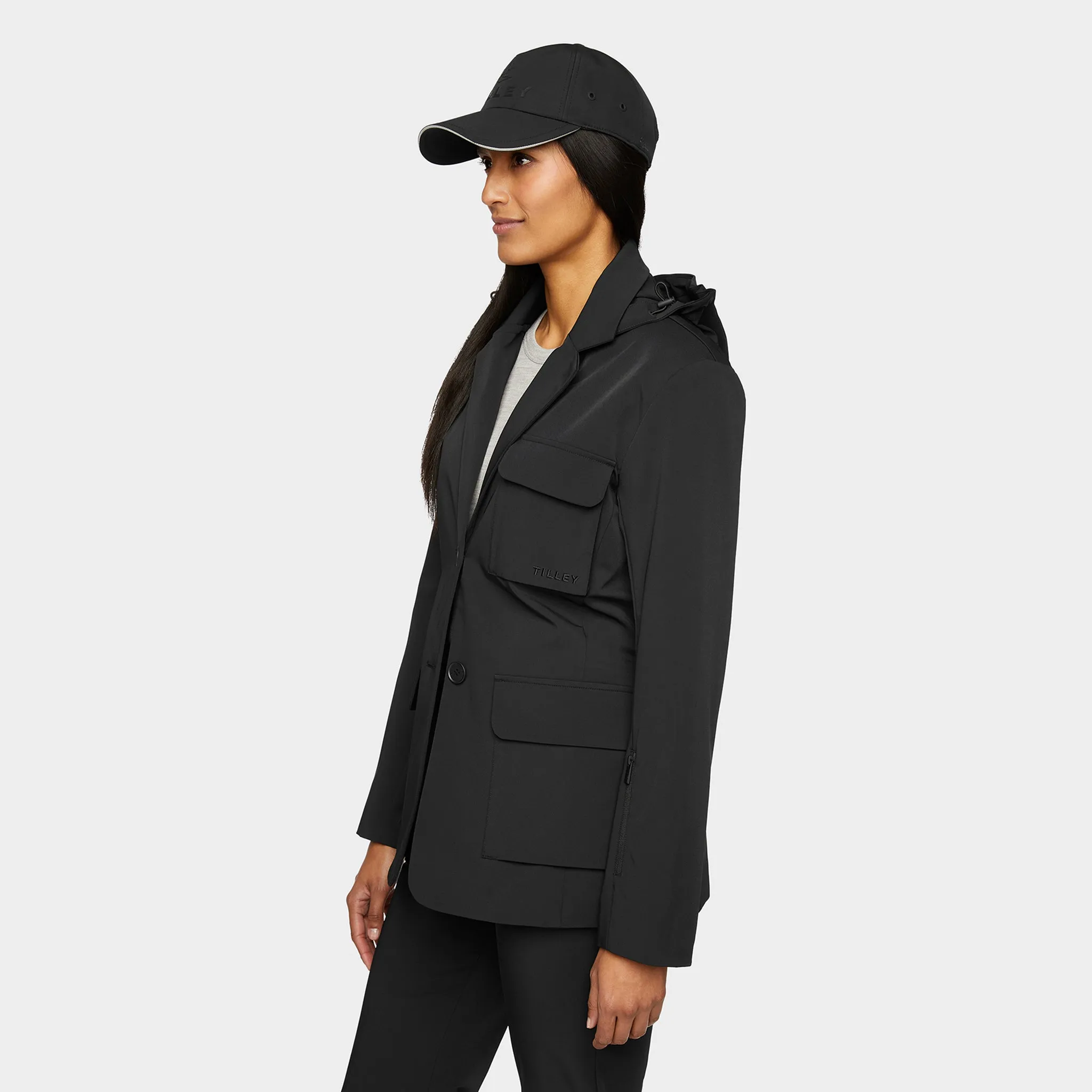 Hooded Tech Blazer