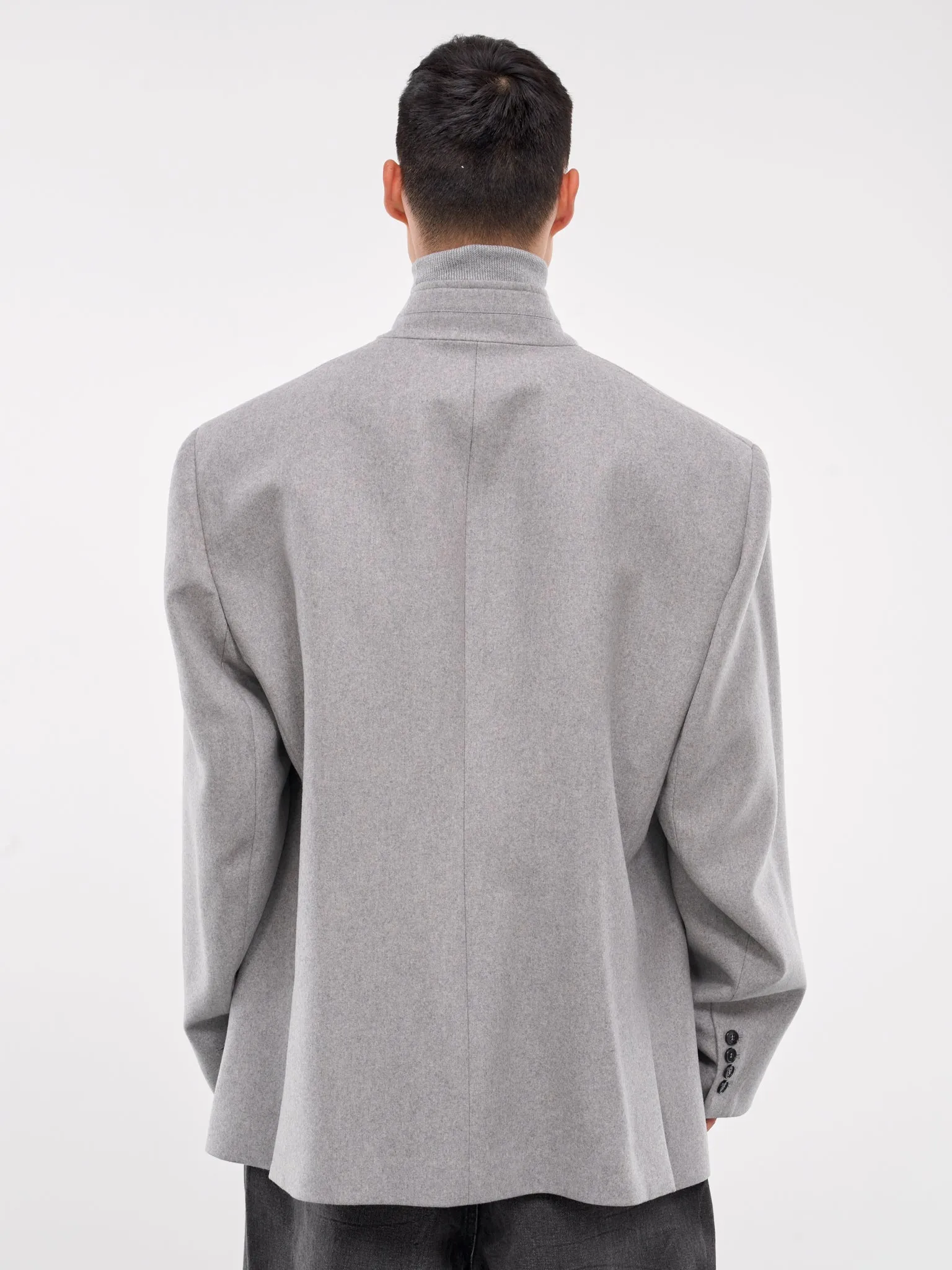 Lapelless Blazer (HMMZ15011A-HZ137X-LIGHT-GREY)