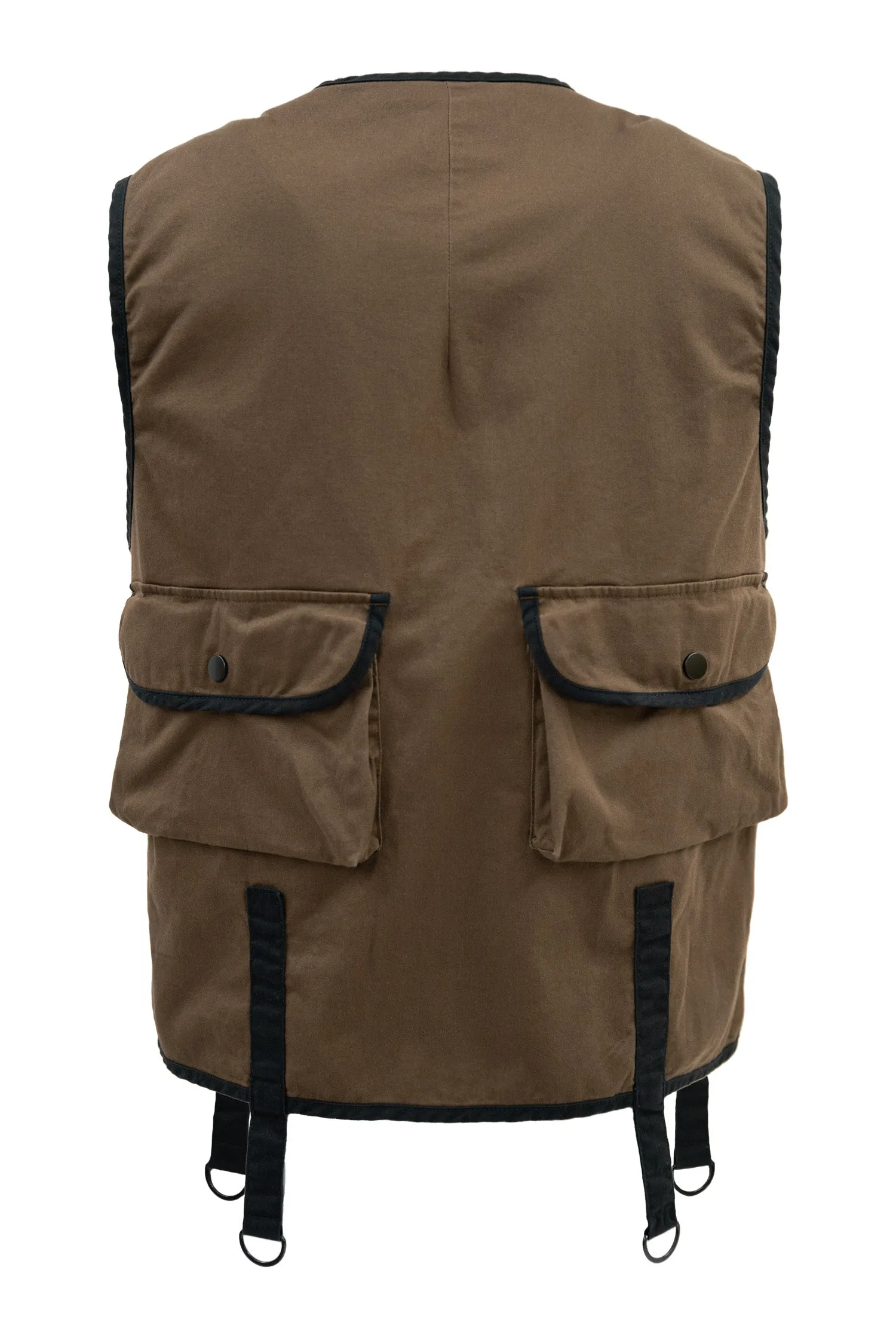 Men's Woven Multi Cargo Pocket Utility Vest