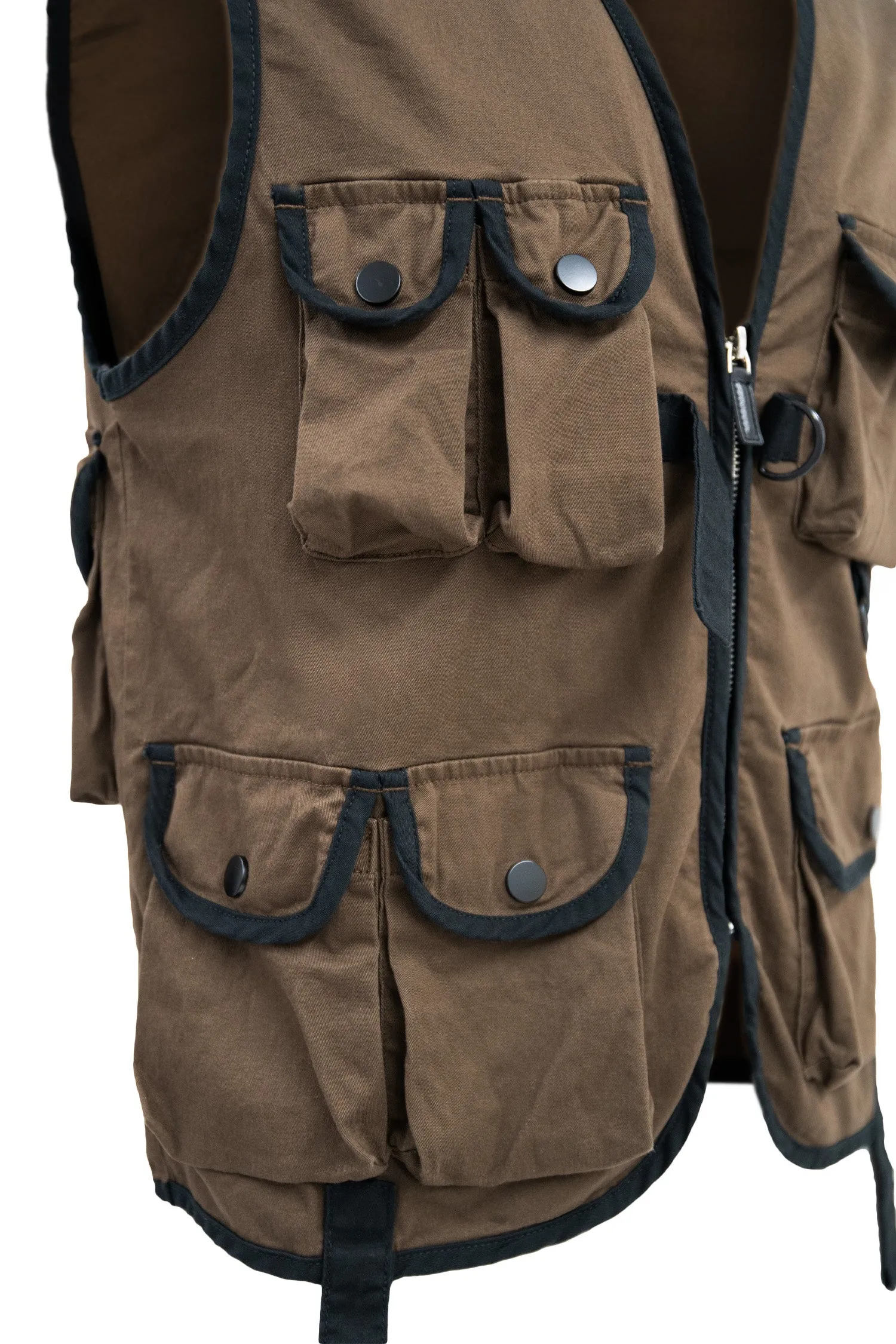 Men's Woven Multi Cargo Pocket Utility Vest