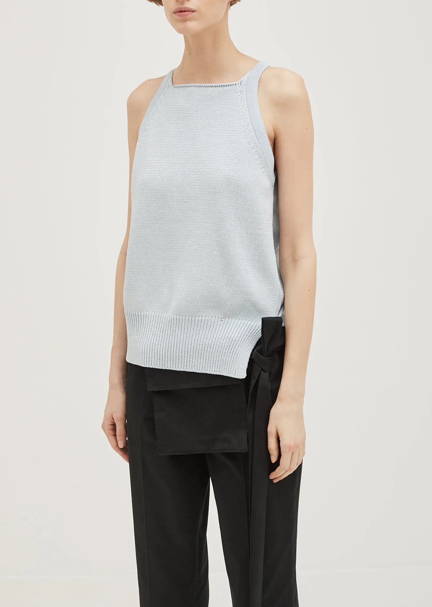 Mercerized Cotton Knit Tank