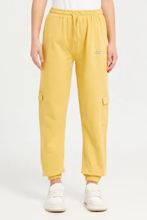 Mustard Cargo Pocket Pants