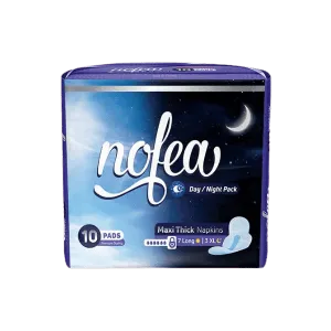 NOFEA DAY/NIGHT MAXI THICK NAPKINS 7LONG 10PADS