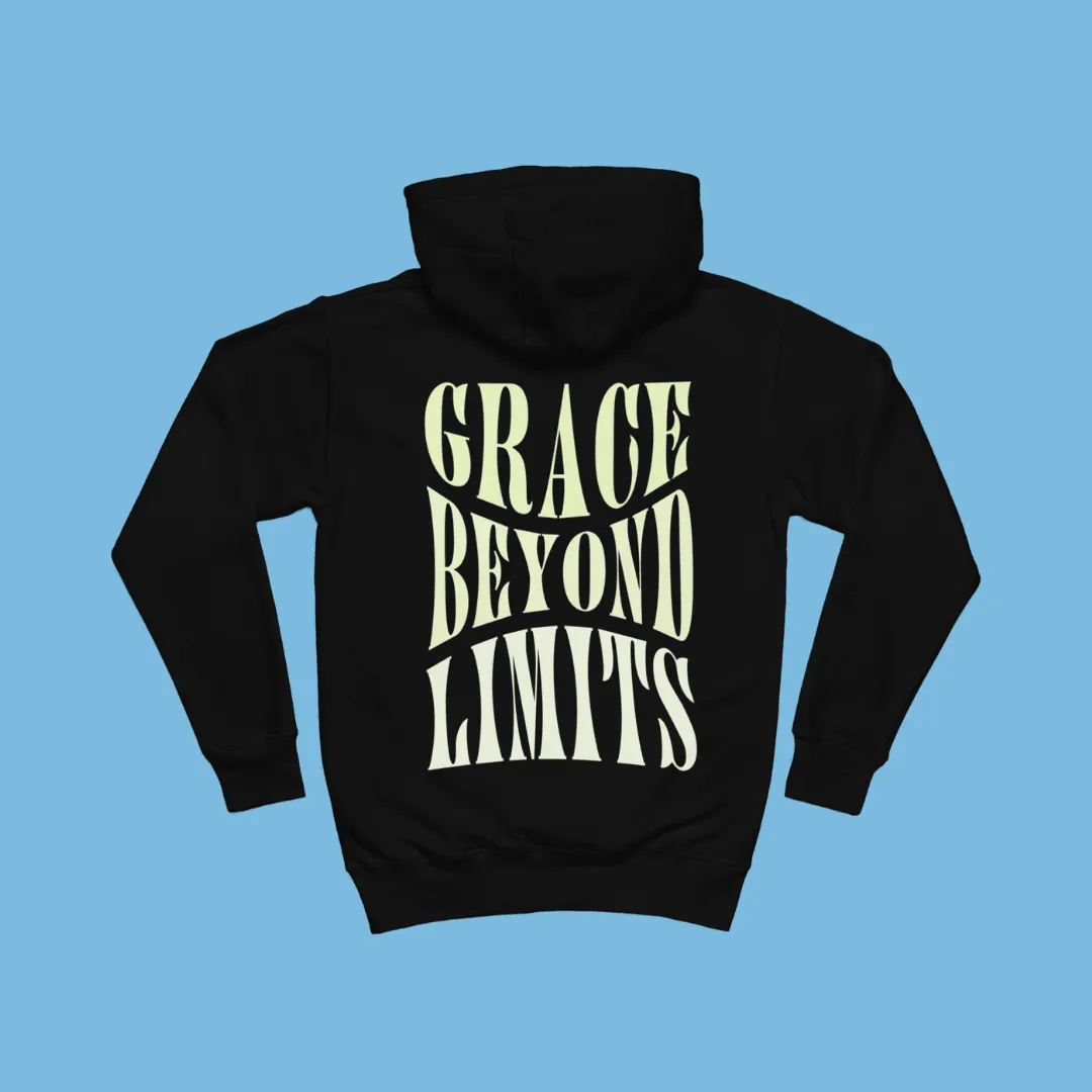 "Infinite Grace" Hoodie - Black/Green