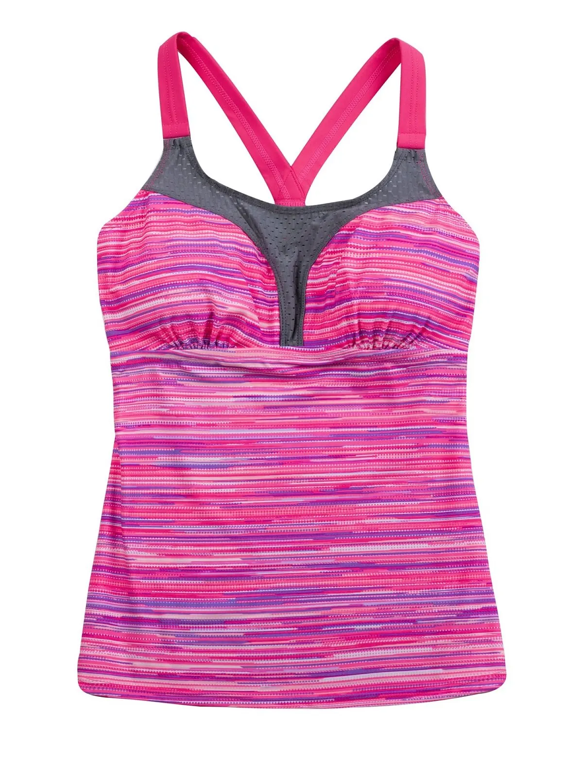 Sunset Strip Mesh Strap Tankini Top