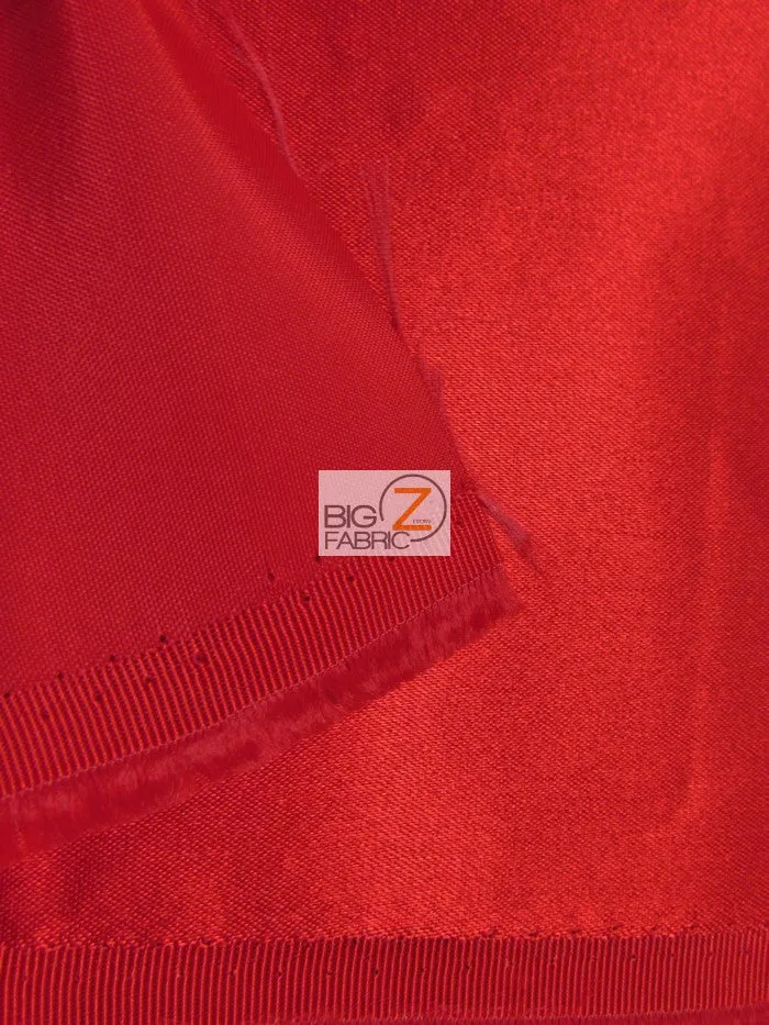 Super Heavy Solid Japanese Satin Fabric / Red / Sold By The Yard