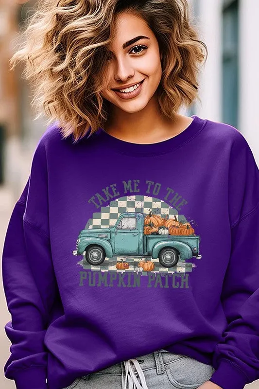 Take Me To The Pumpkin Patch Fleece Sweatshirts