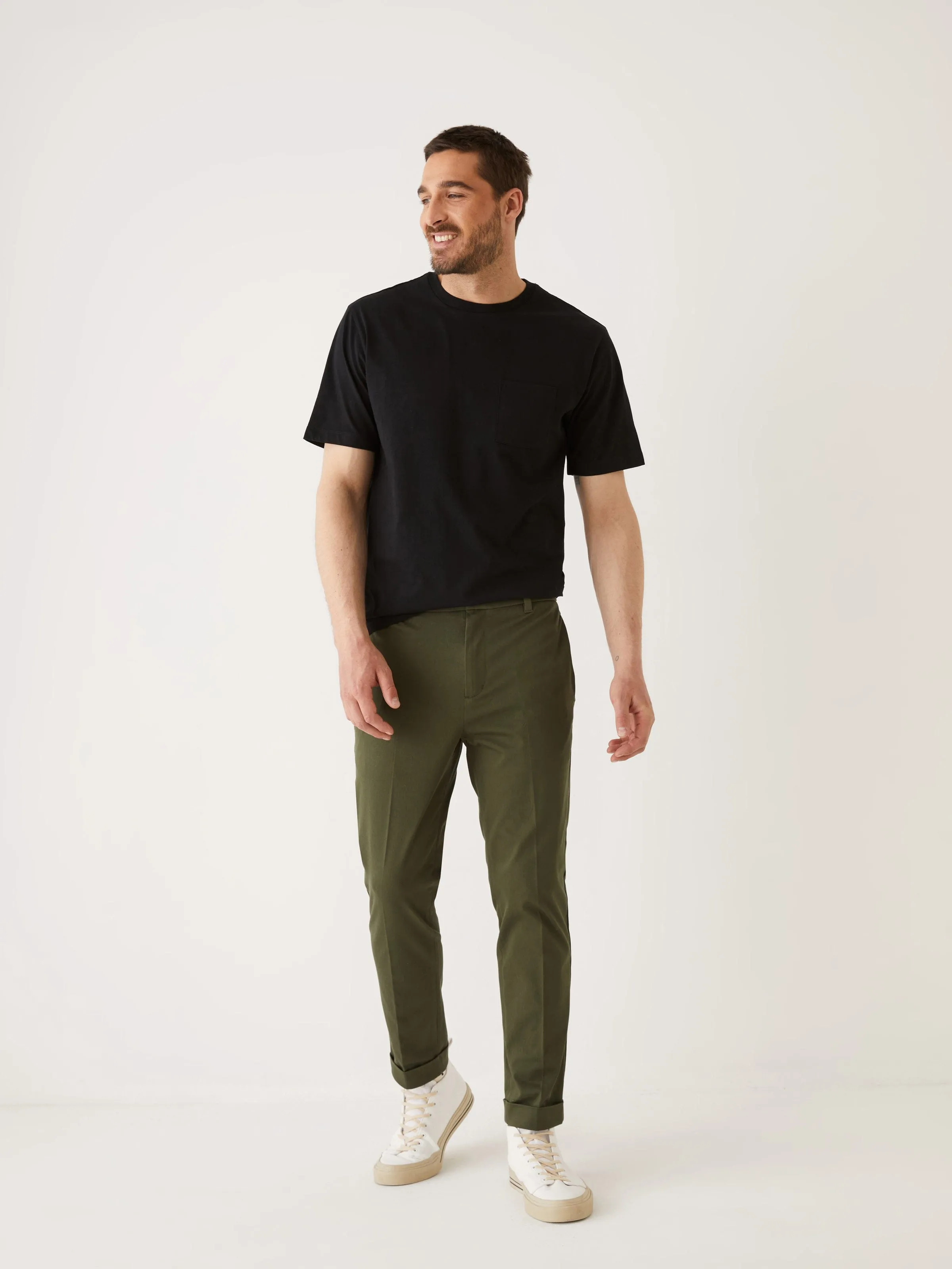 The Tapered Flex Worker's Pant in Khaki