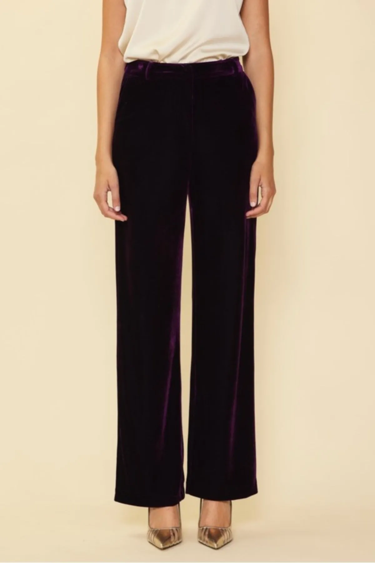 Velvet Straight Fit Pants