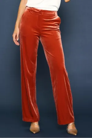 Velvet Straight Fit Pants