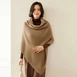 Women's 100% Cashmere Luxury Knitted Wrap Travel Shawl Scarf